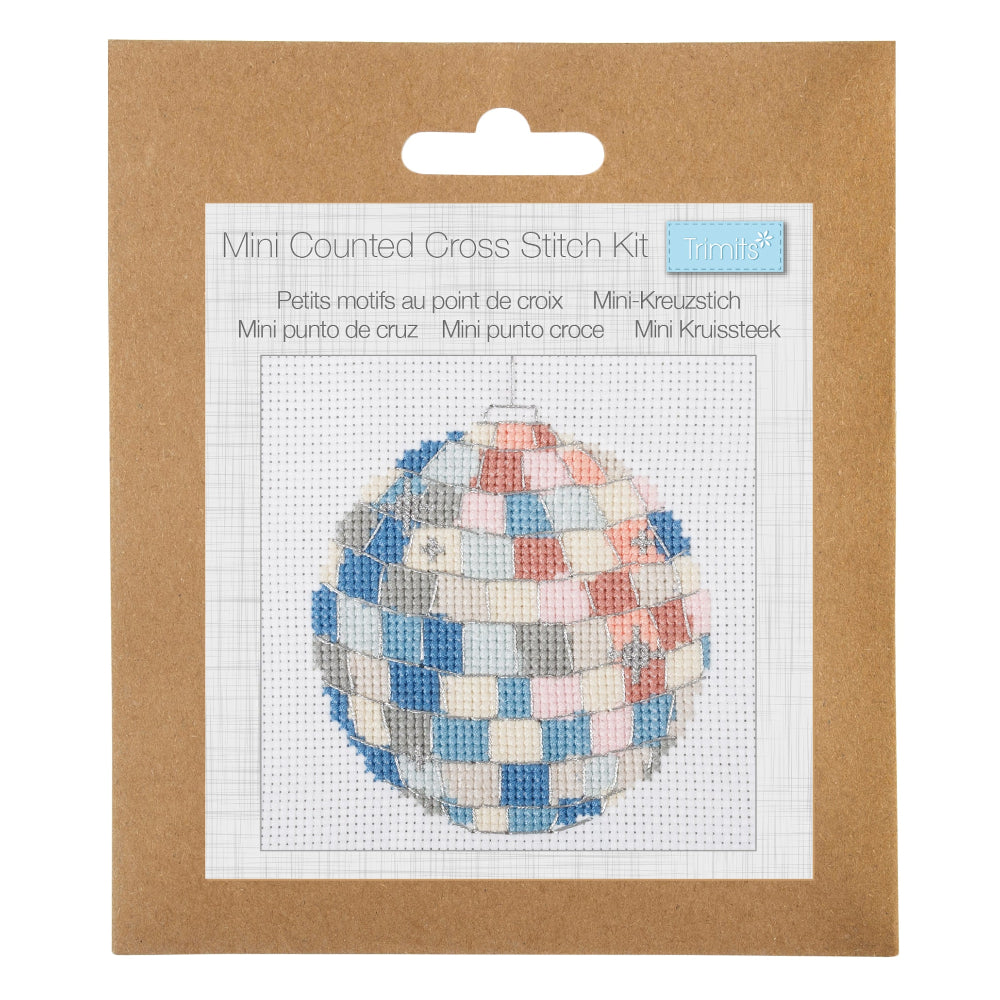 Trimits Mini Cross Stitch Kit Glitterball