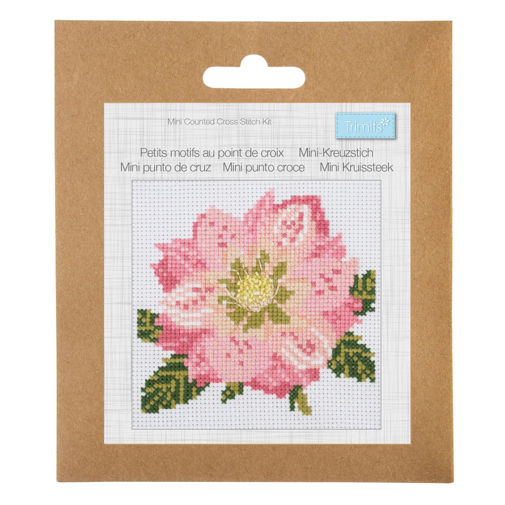 Trimits Mini Cross Stitch Kit Hellebore