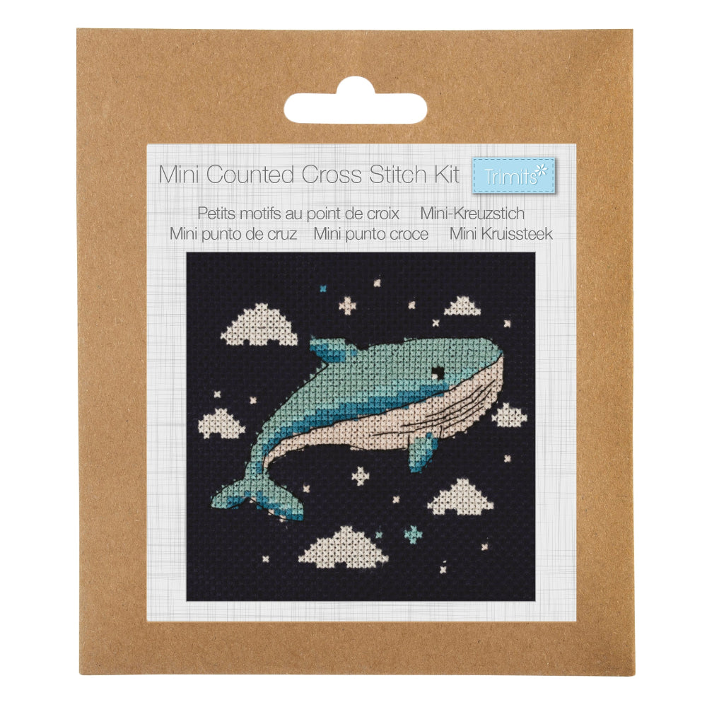 Trimits Mini Cross Stitch Kit Whale