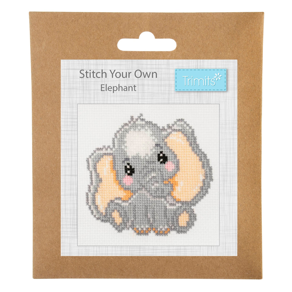 Trimits Mini Elephant Cross Stitch Kit