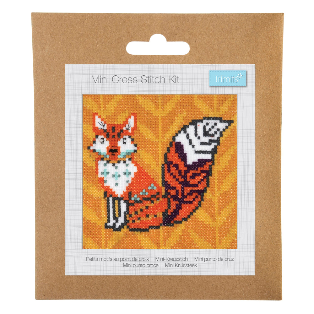 Trimits Mini Fox Cross Stitch Kit