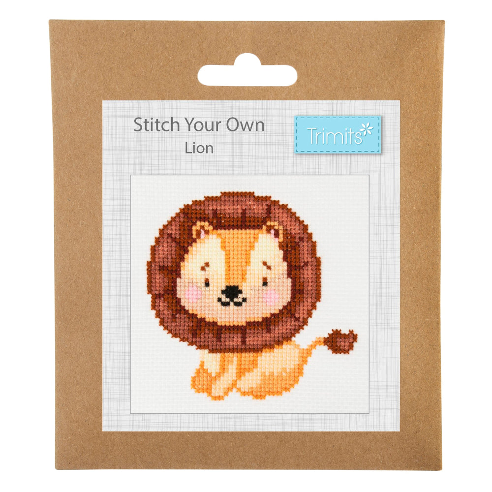 Trimits Mini Lion Cross Stitch Kit