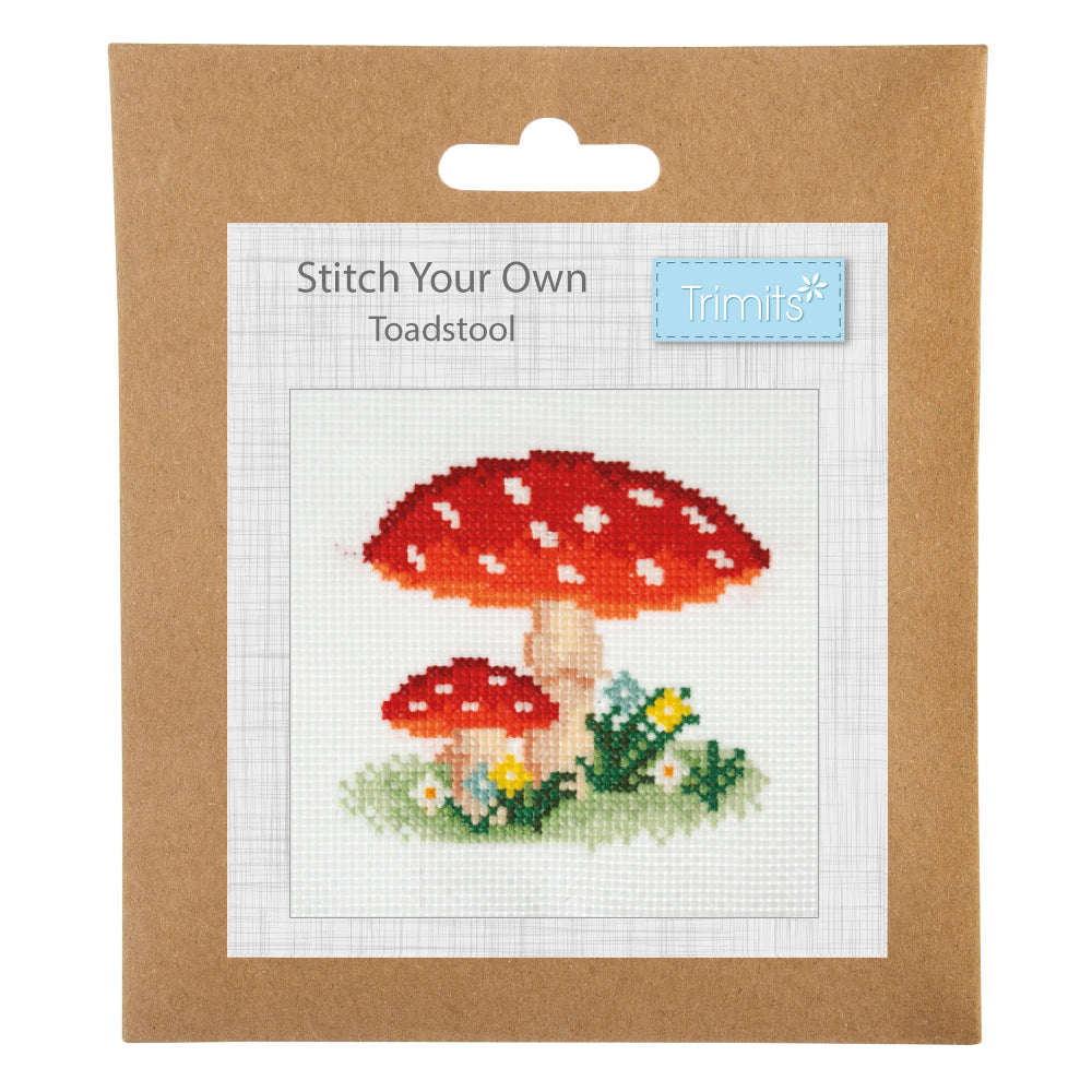 Trimits Mini Toadstool Cross Stitch Kit