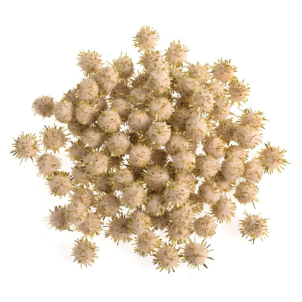 Trimits Pompoms Metallic Gold 7 mm