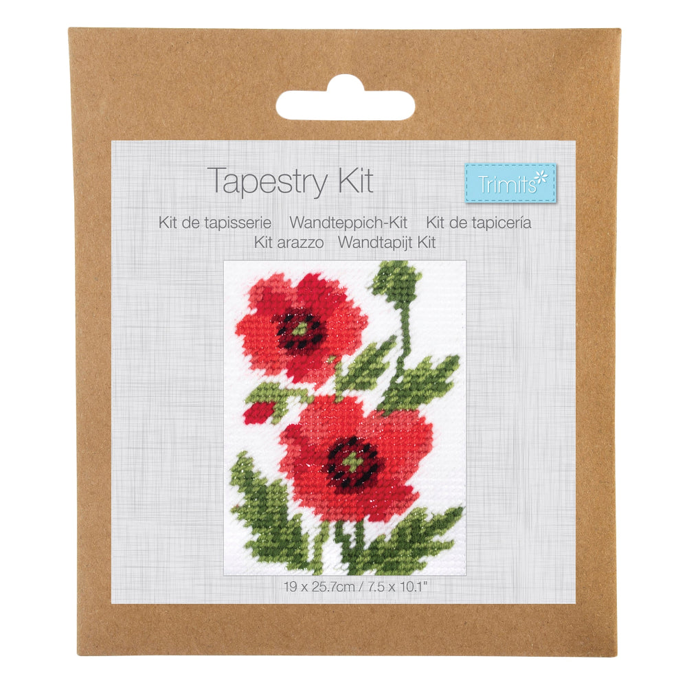 Trimits Poppies Half Stitch Tapestry Kit