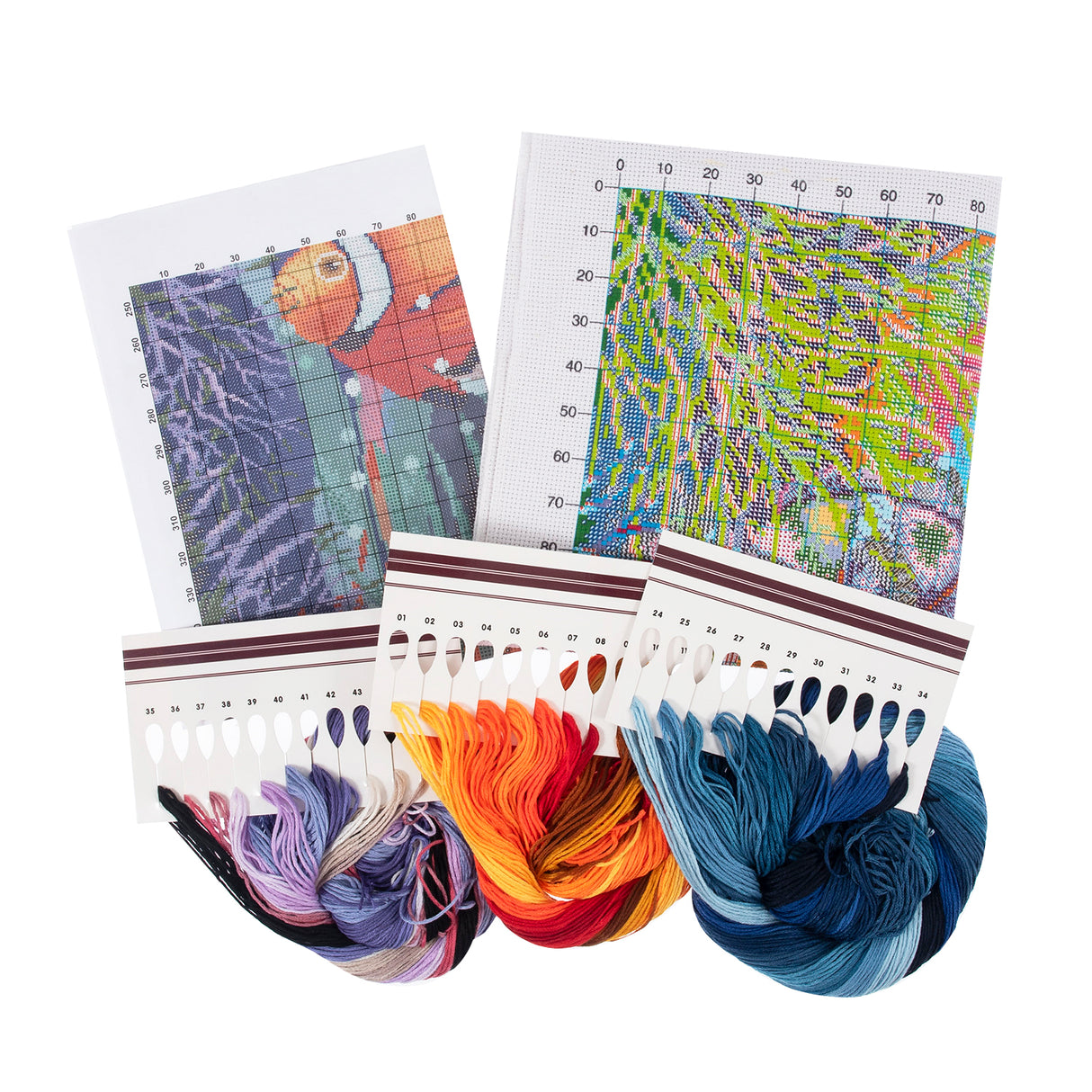 Trimits Extra Large Fishes Printed Cross Stitch Kit