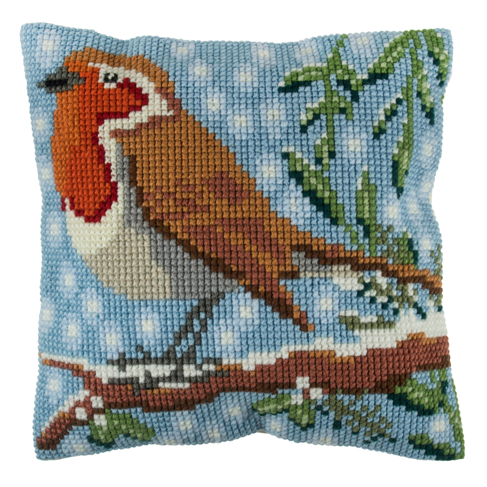 Trimits Robin Cross Stitch Cushion Kit