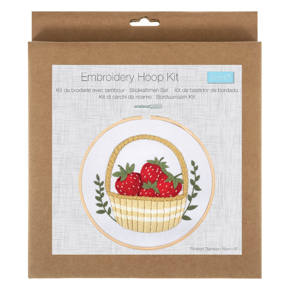 Trimits Strawberries Embroidery Kit