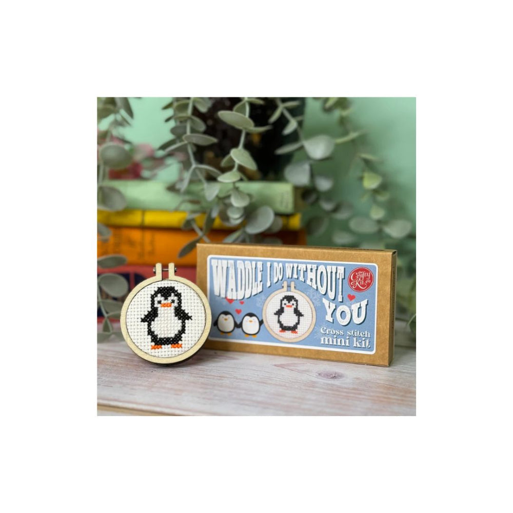 Waddle I Do Without You Cross Stitch Kit