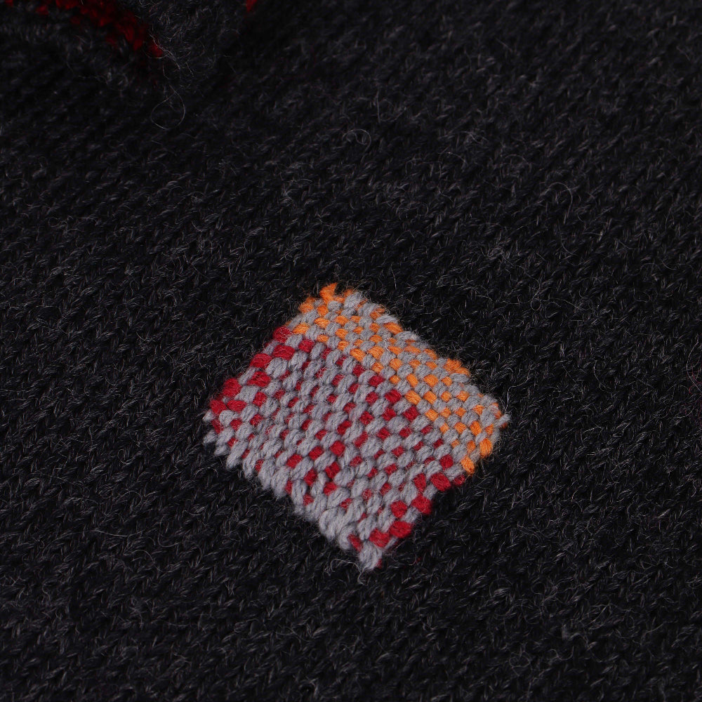 Woven Patch using the Mini Weaving Loom