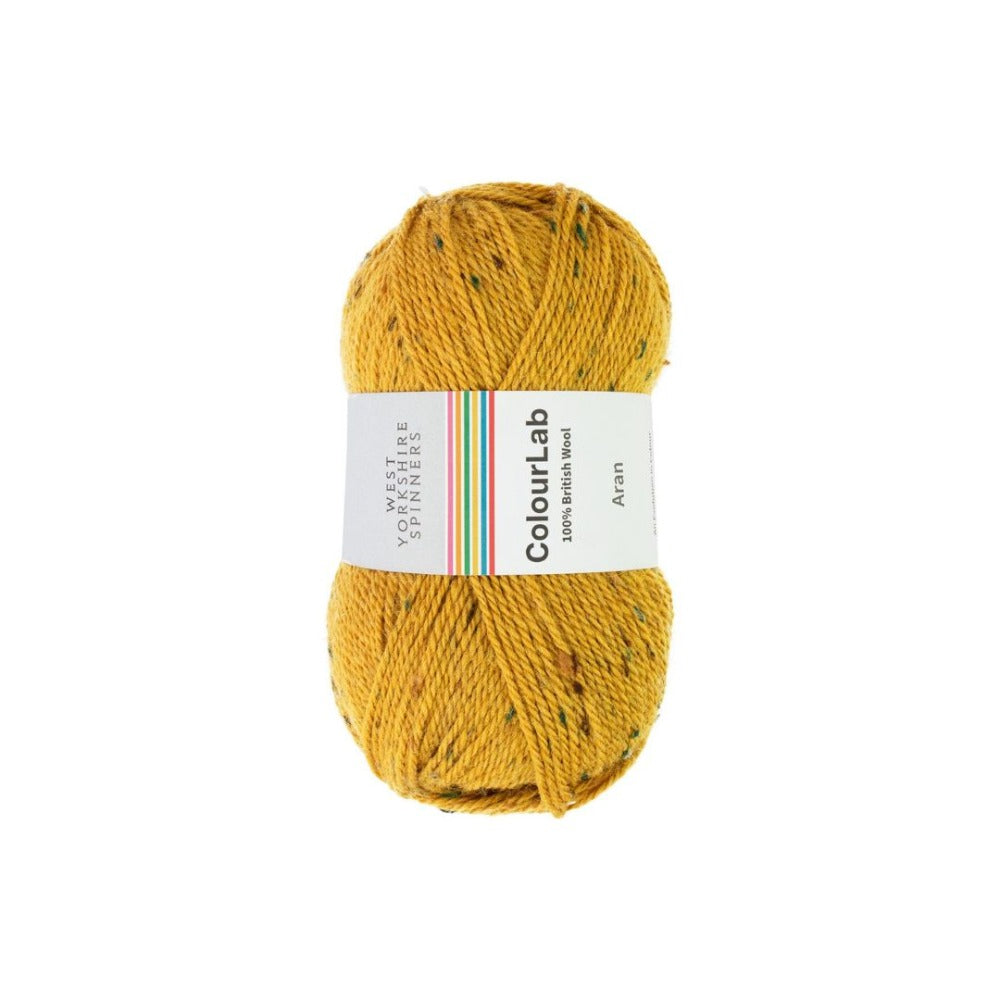 West Yorkshire Spinners Colour Lab Aran Golden Mustard Tweed