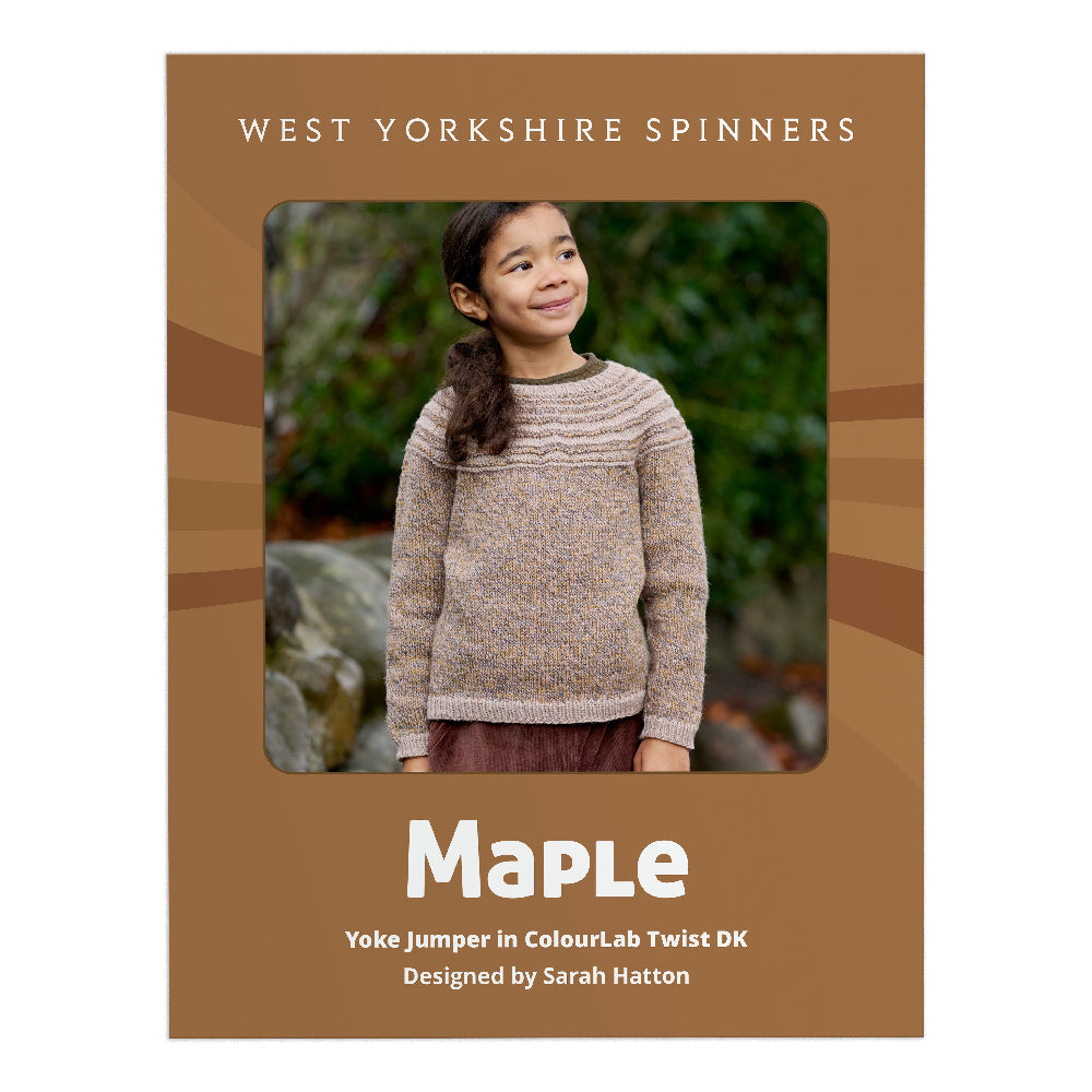 West Yorkshire Spinners Maple Kids Yoke Jumper Knitting Pattern
