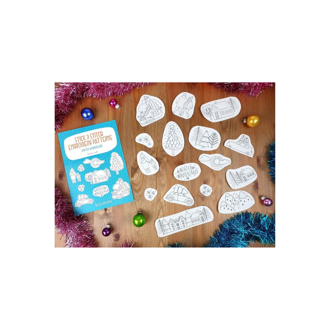 Winter Wonderland Stick and Stitch Embroidery Patterns