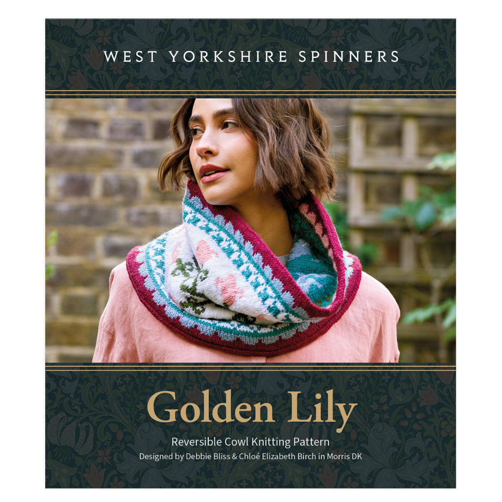 West Yorkshire Spinners Golden Lily Reversible Cowl Knitting Pattern