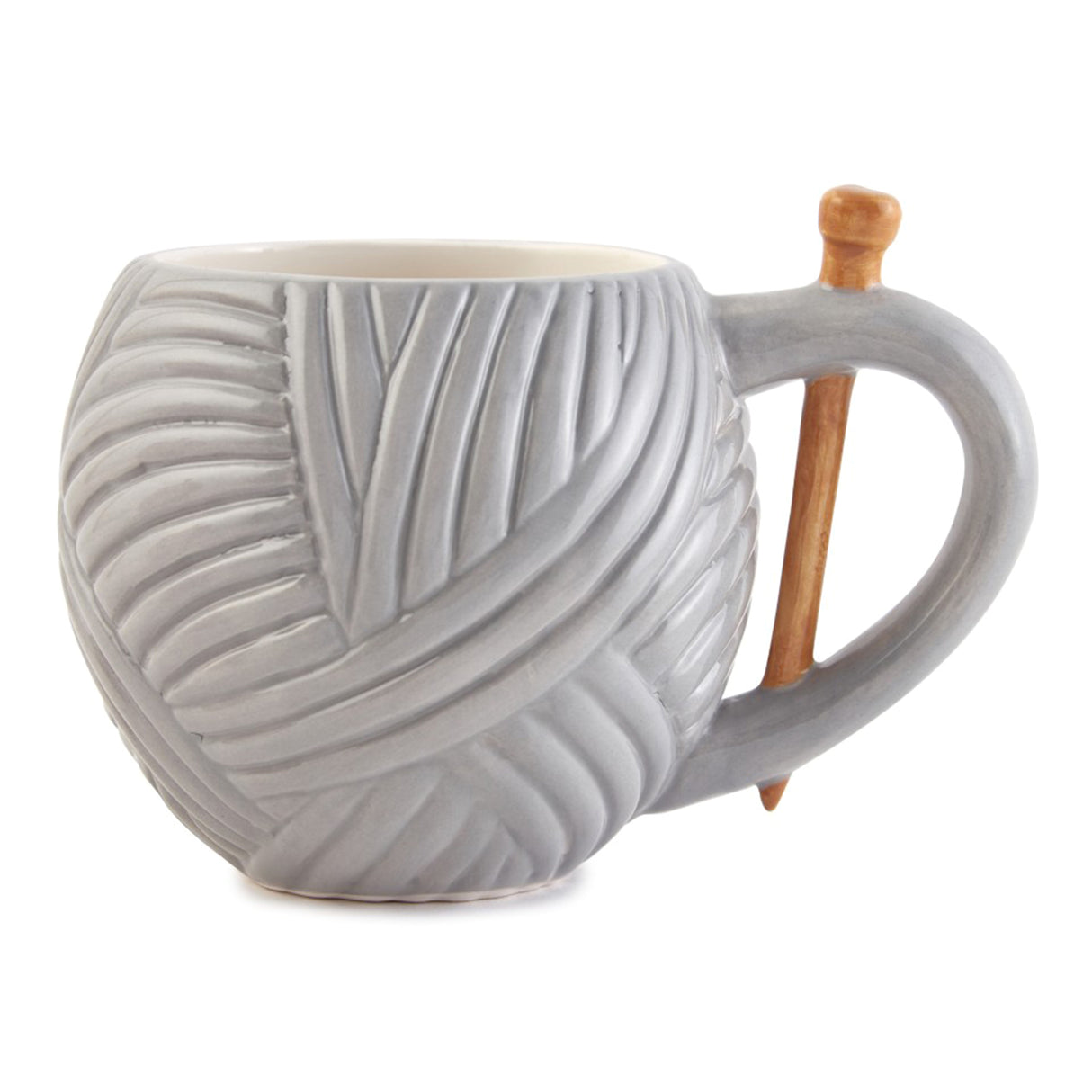 Grey Yarn Ball Mug