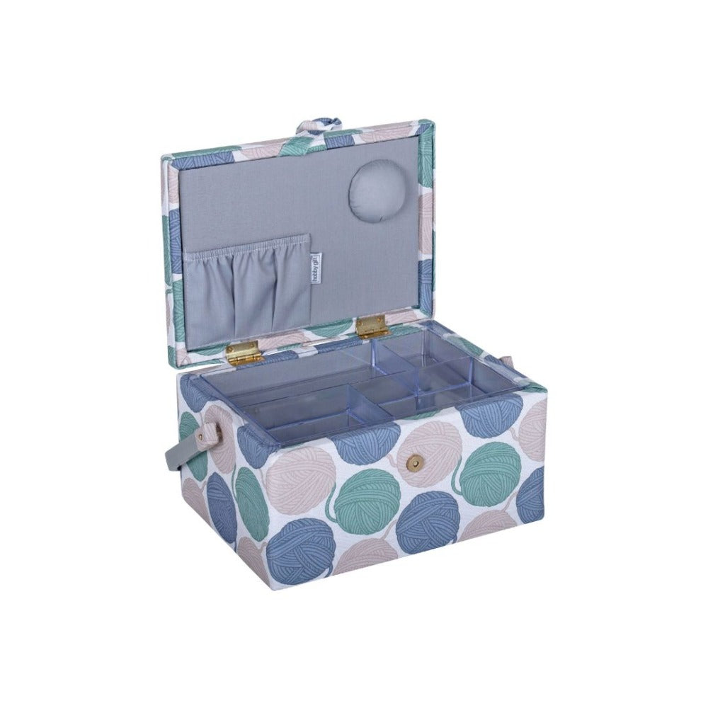 Yarn Balls Sewing Box Inside