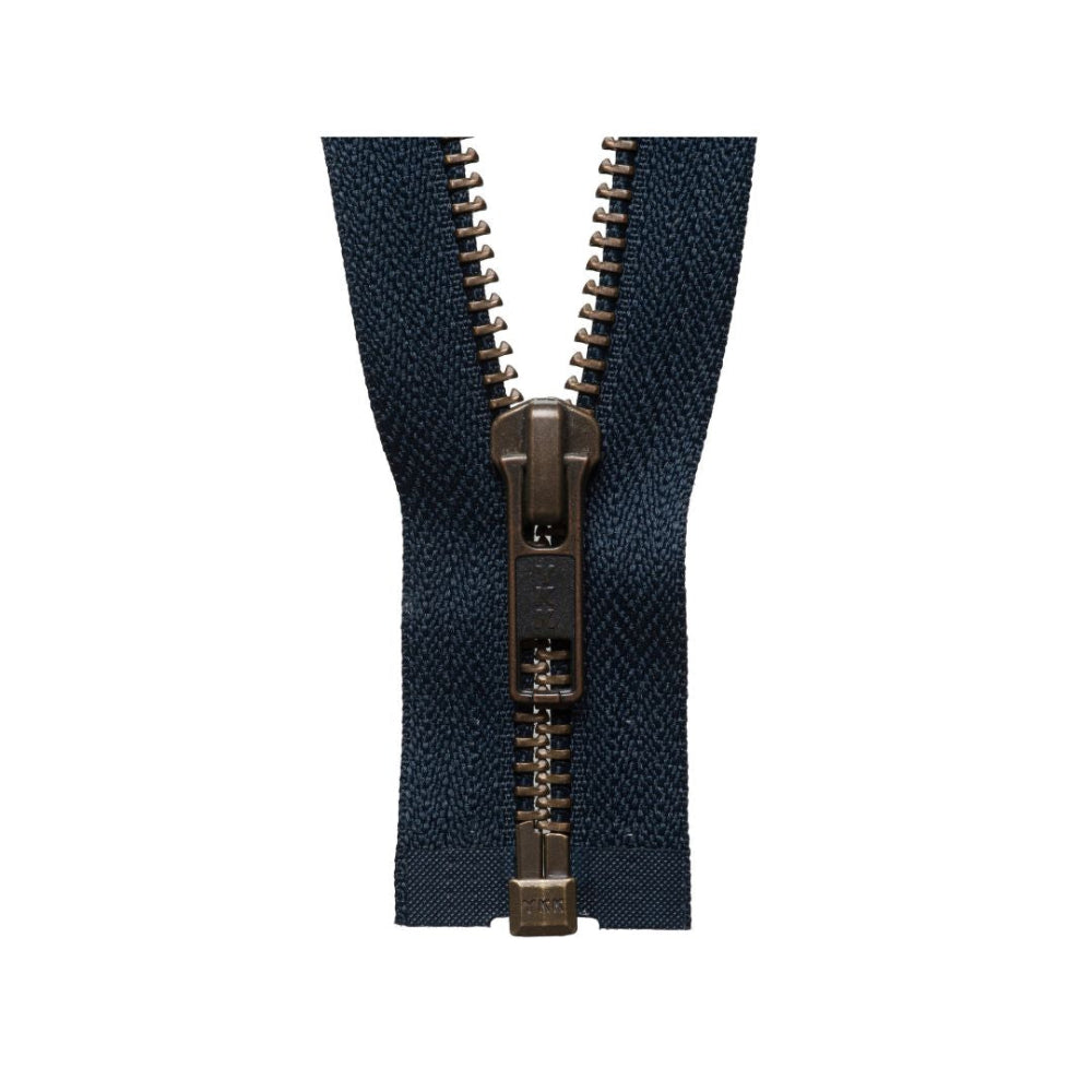 YKK Strong Metal Tooth Open End Zip 66 cm Dark Navy