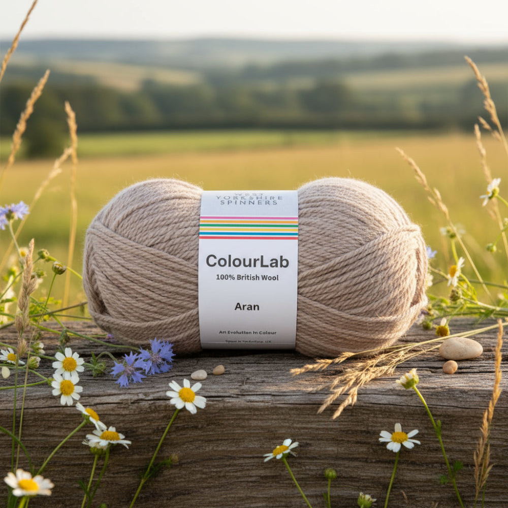 West Yorkshire Spinners Colour Lab Aran Biscotti Beige - 100% British Wool