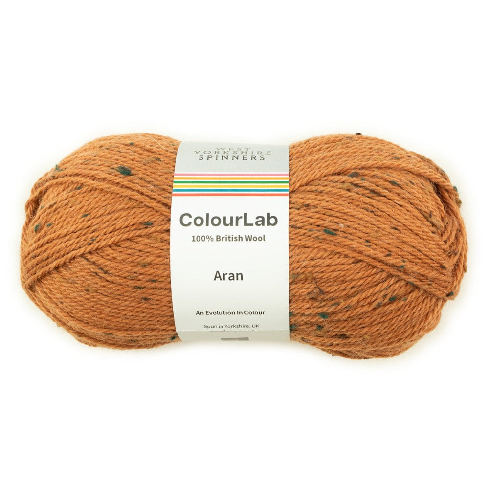 West Yorkshire Spinners Colour Lab Aran Burnt Orange Tweed