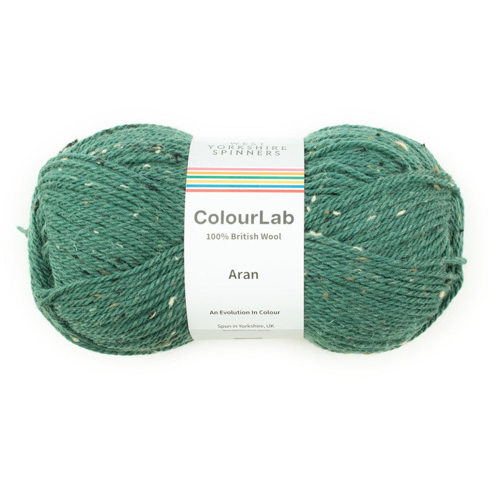 West Yorkshire Spinners Colour Lab Aran Racing Green Tweed