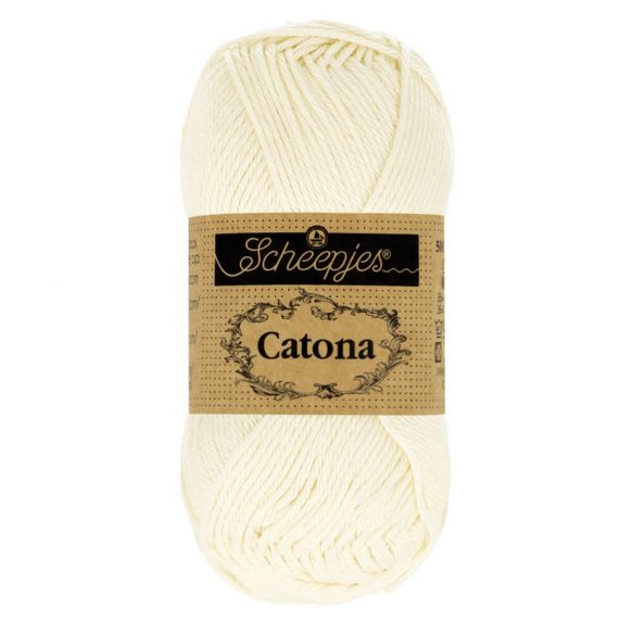 Scheepjes Catona 50g – 100% Mercerised Cotton 4 Ply Yarn for Knitting & Crochet