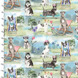 Craft Cotton Company Fabric Dog Park (F18031) 100% Cotton Dogs Life Fabric