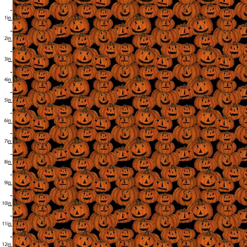 Craft Cotton Company Fabric Spooky Night Pumpkins 100 % Cotton Halloween Fabric