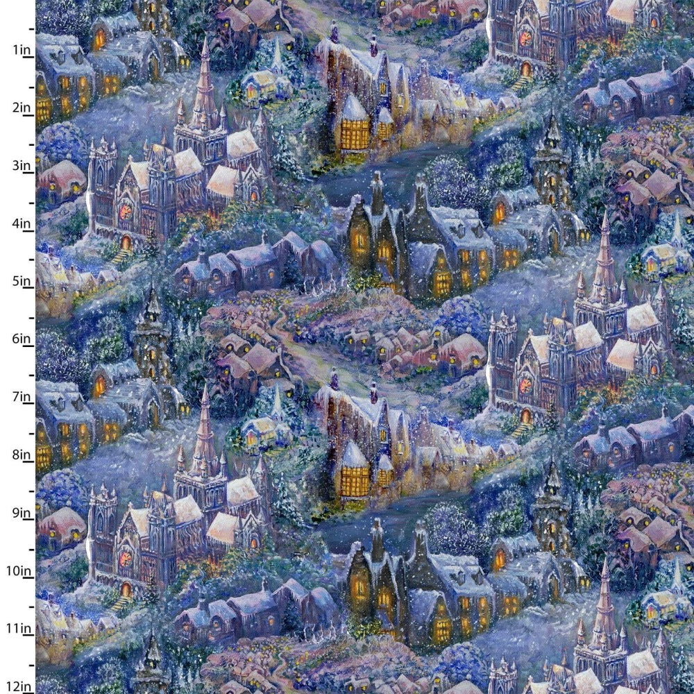 Craft Cotton Company Fabric Village (F17983) 100% Cotton Polar Journey Fabric
