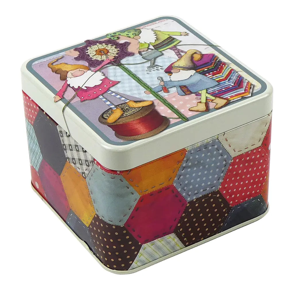 Emma Ball Crafting Gnomes Small Square Tin
