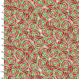 Three Wishes Gingerneering Peppermint Kisses Fabric