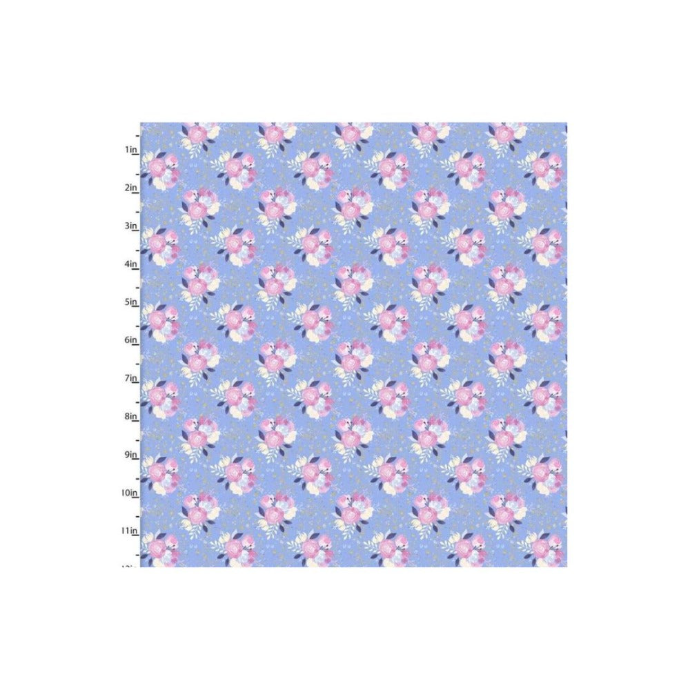 Glitter Unicorn Fabric Utopia Flowers