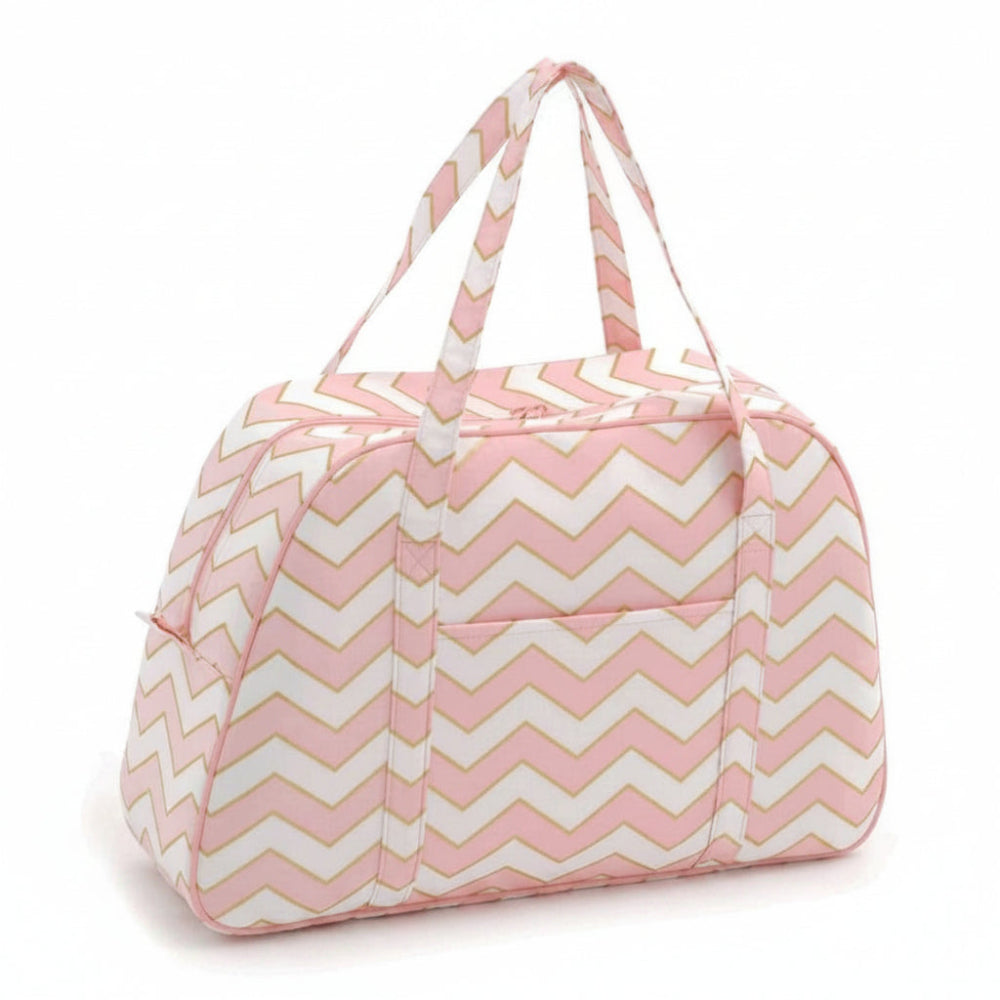 Groves Accessories Sewing Machine Bag: Chevron: Pearlised Blush