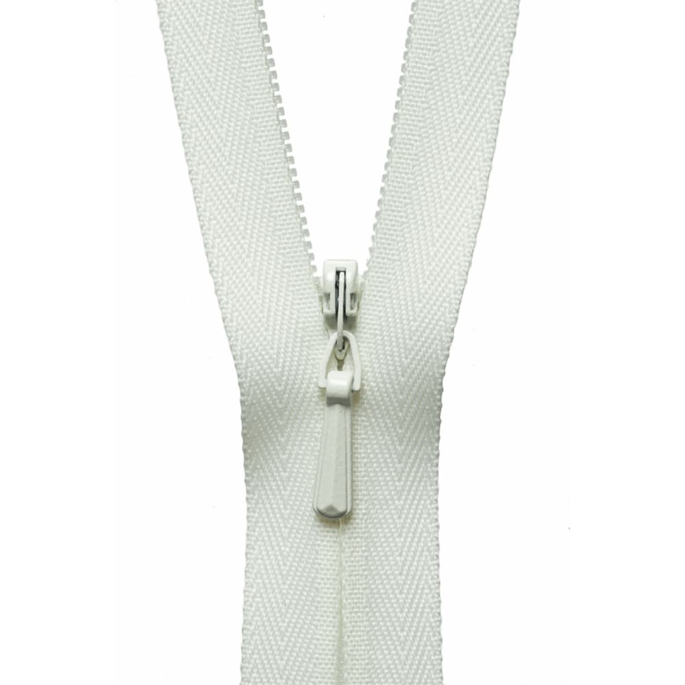 Groves Haberdashery Concealed Zip Cream 56 cm (Y756-502) YKK Concealed Zips 56 cm