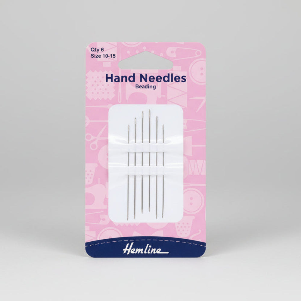 Hemline Beading Needles Size 10 - 15
