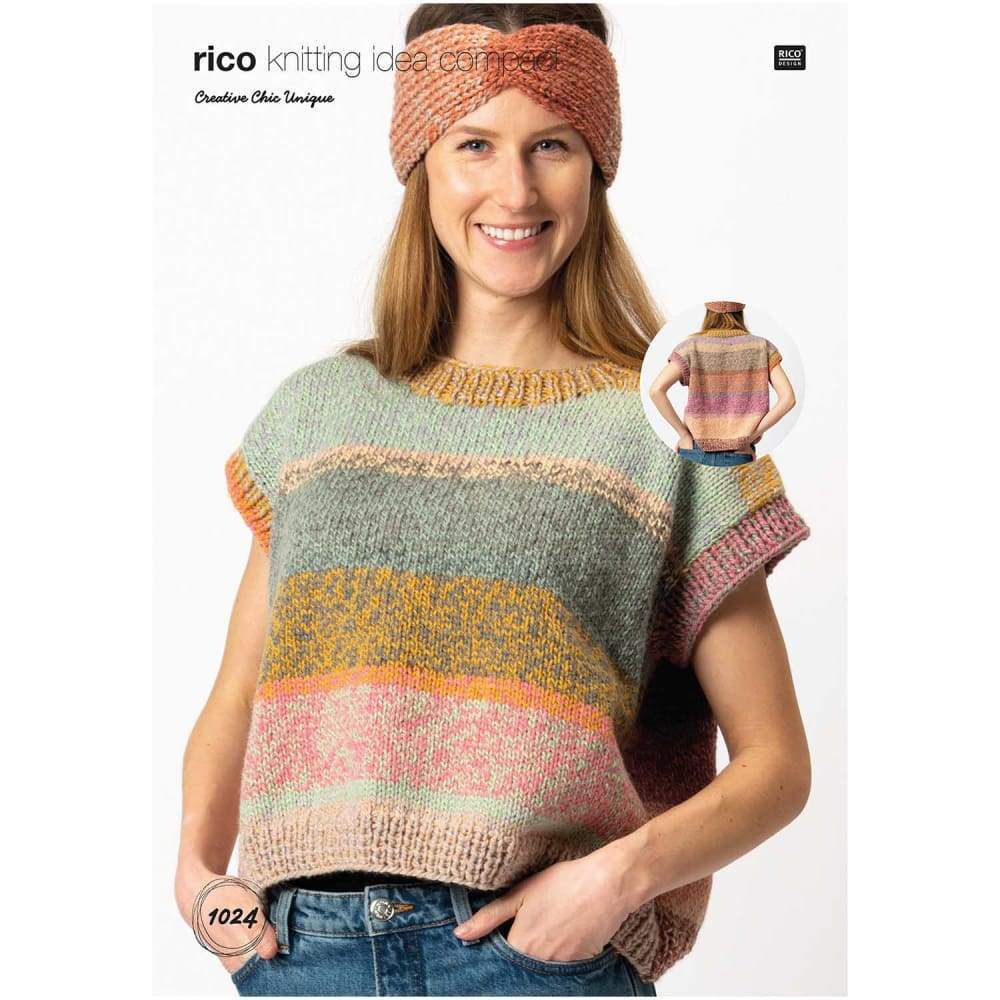 Rico Creative Chic Unique Knitting Pattern 1024 PDF Wool n Stuff