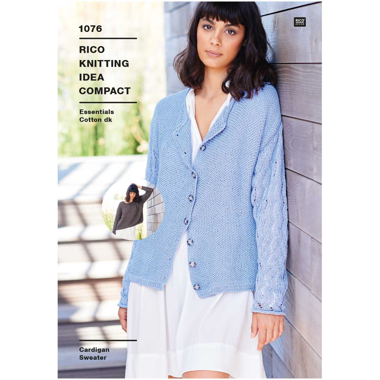 Rico Patterns Rico Ladies Cardigan and Sweater DK Knitting Pattern 1076