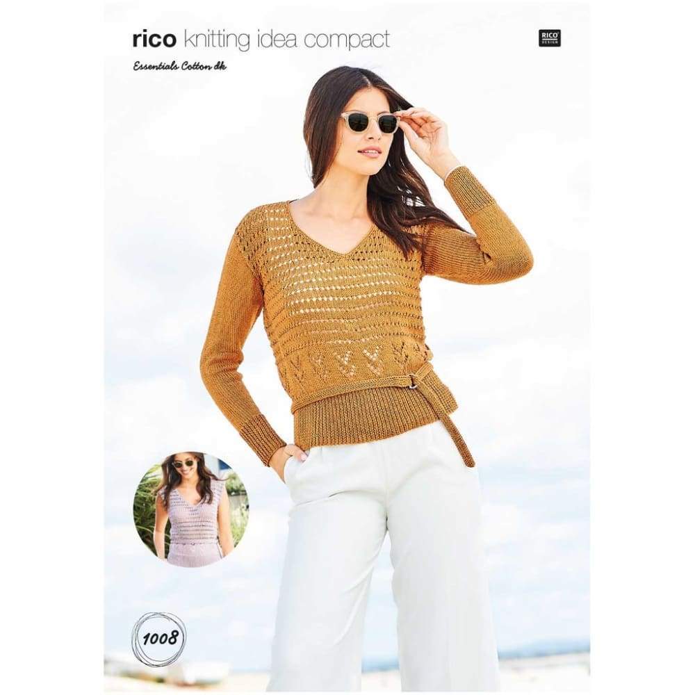 Rico Patterns Rico Ladies DK Top Knitting Pattern 1008