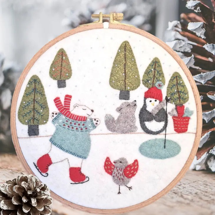 Skating on the Lake Applique Kit