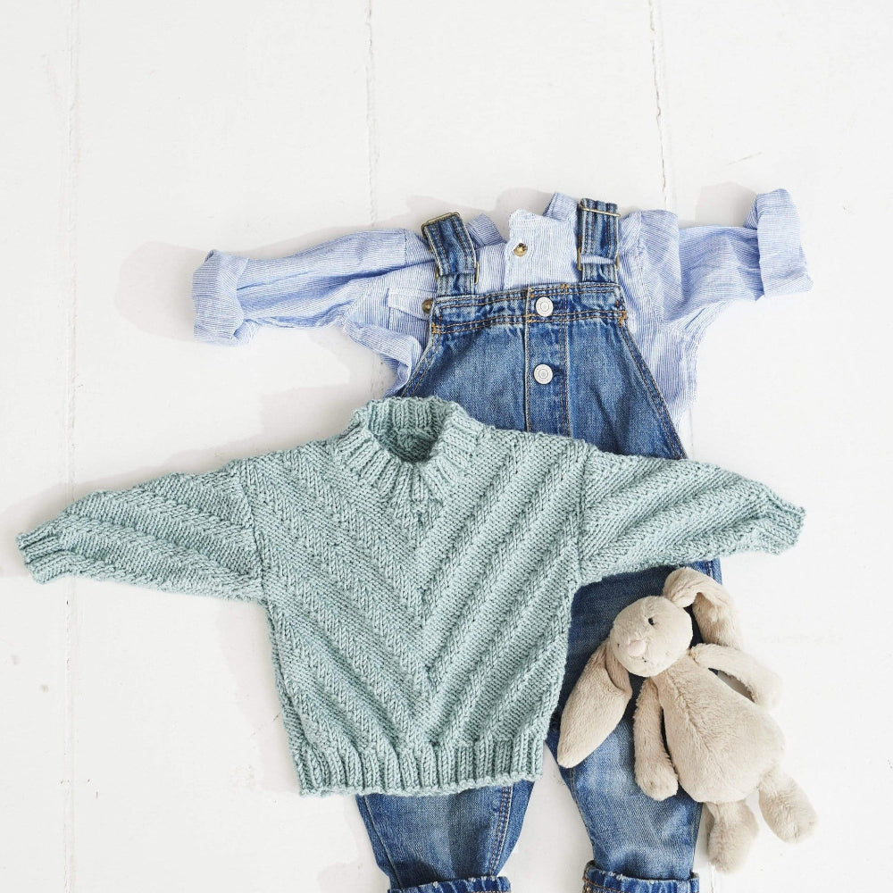 Stylecraft Patterns Stylecraft Kids Sweater and Cardigan DK Knitting Pattern 9500