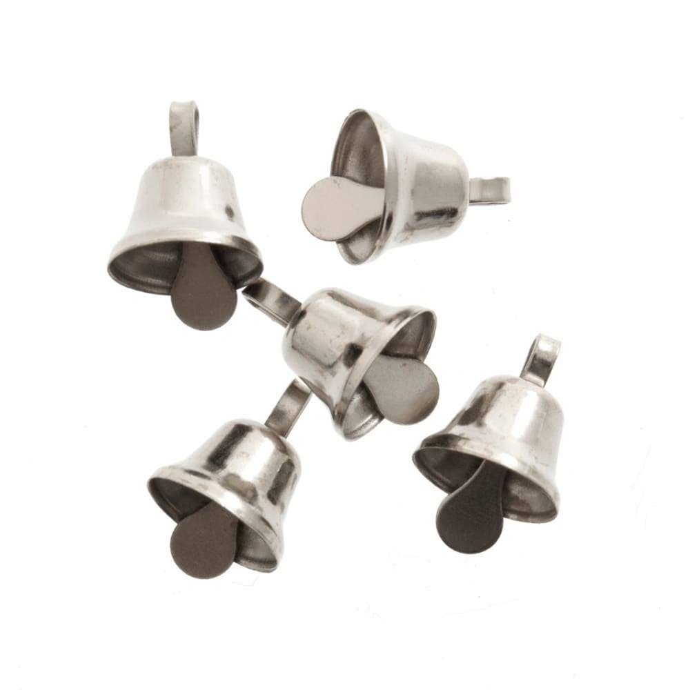 Trimits Haberdashery CB031S - 10 mm Silver 6 Pack Trimits Craft Bells