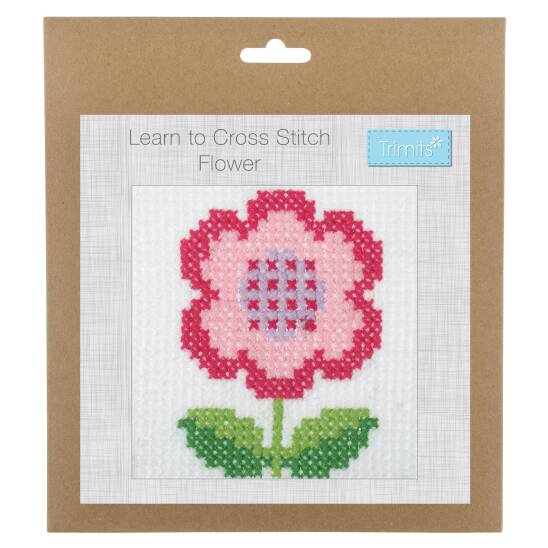 Learn to Cross Stitch Kit Flower