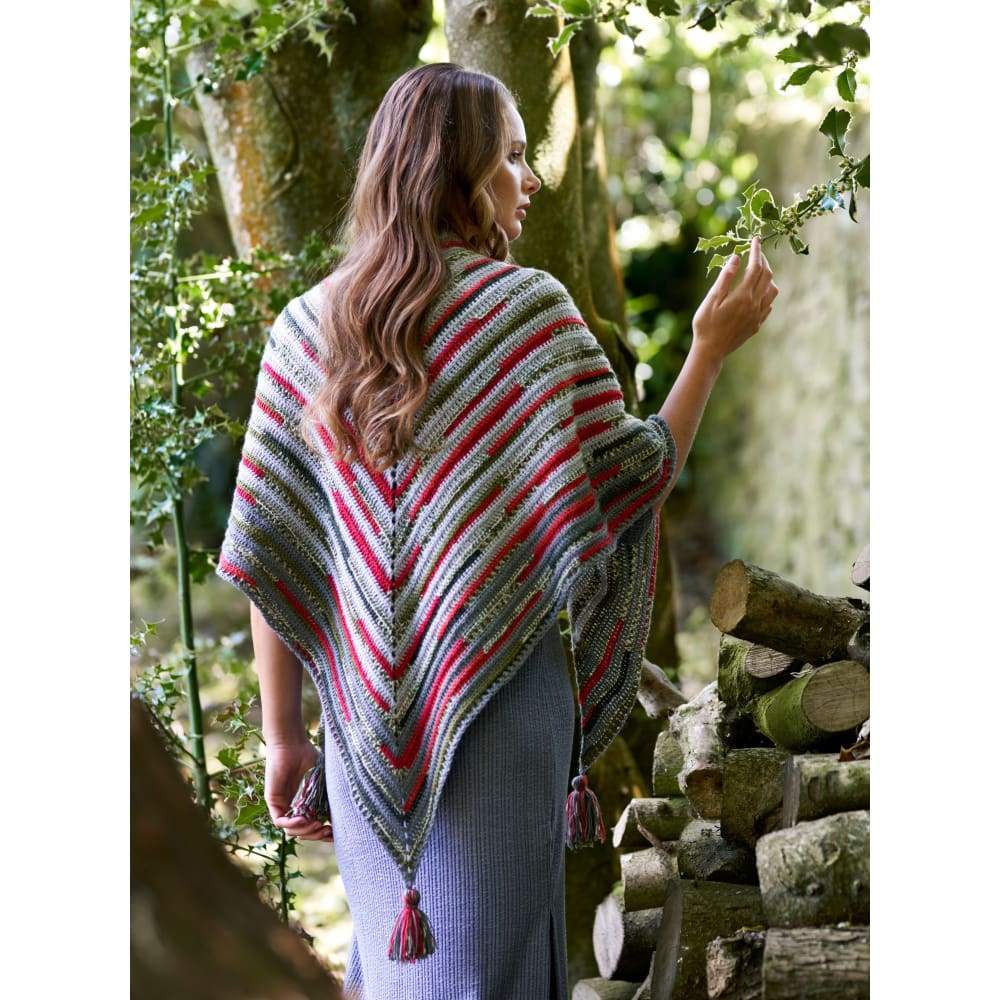 West Yorkshire Spinners Patterns West Yorkshire Spinners Holly Berry Crochet Shawl Pattern