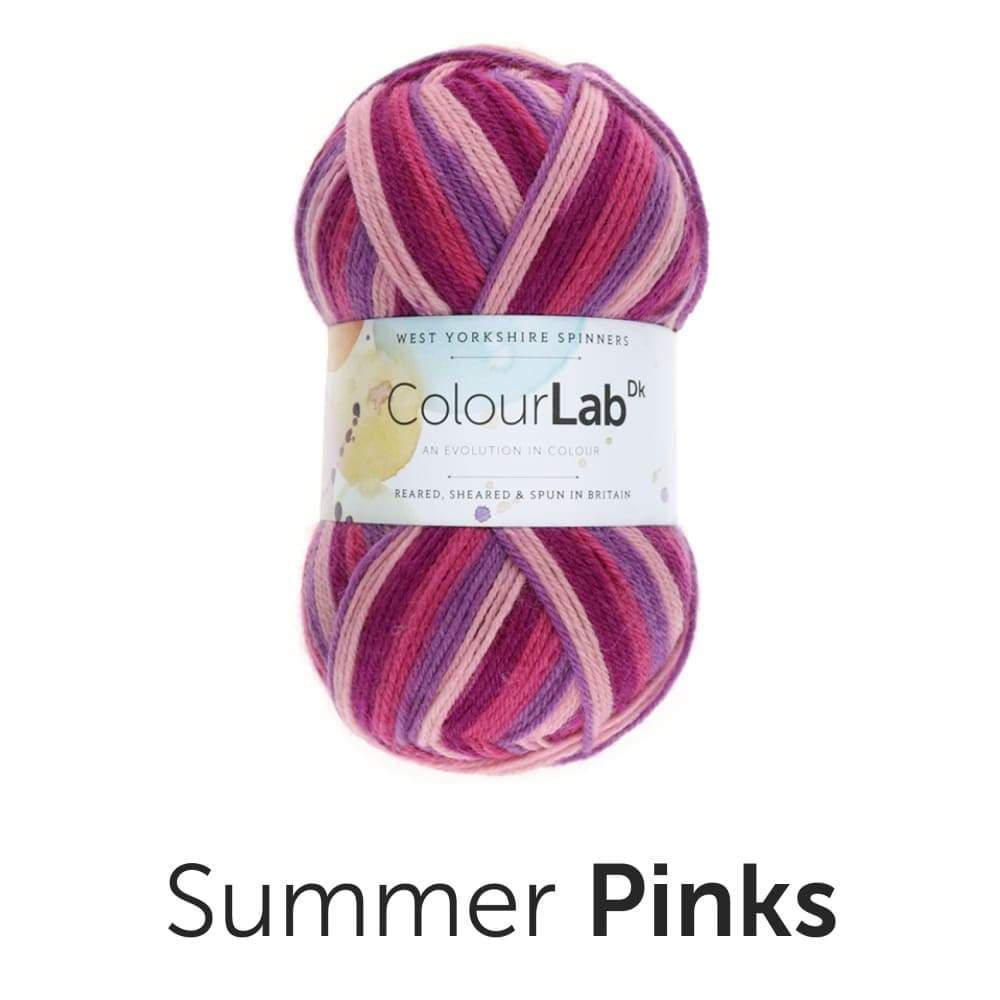 West Yorkshire Spinners Yarn Summer Pinks (893) West Yorkshire Spinners Colour Lab DK Knitting Yarn