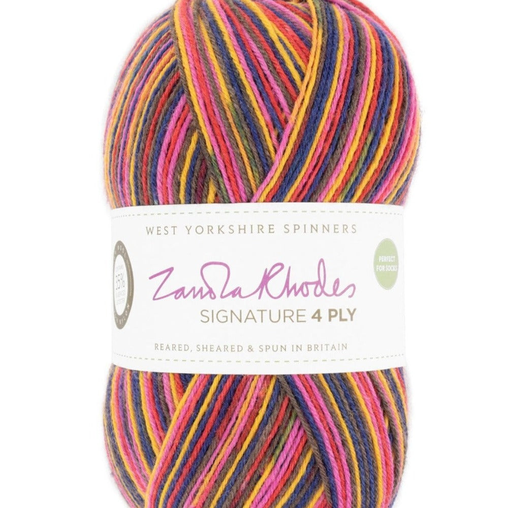 West Yorkshire Spinners Yarn Sunset Bouquet (1023) West Yorkshire Spinners Signature 4 Ply Zandra Rhodes