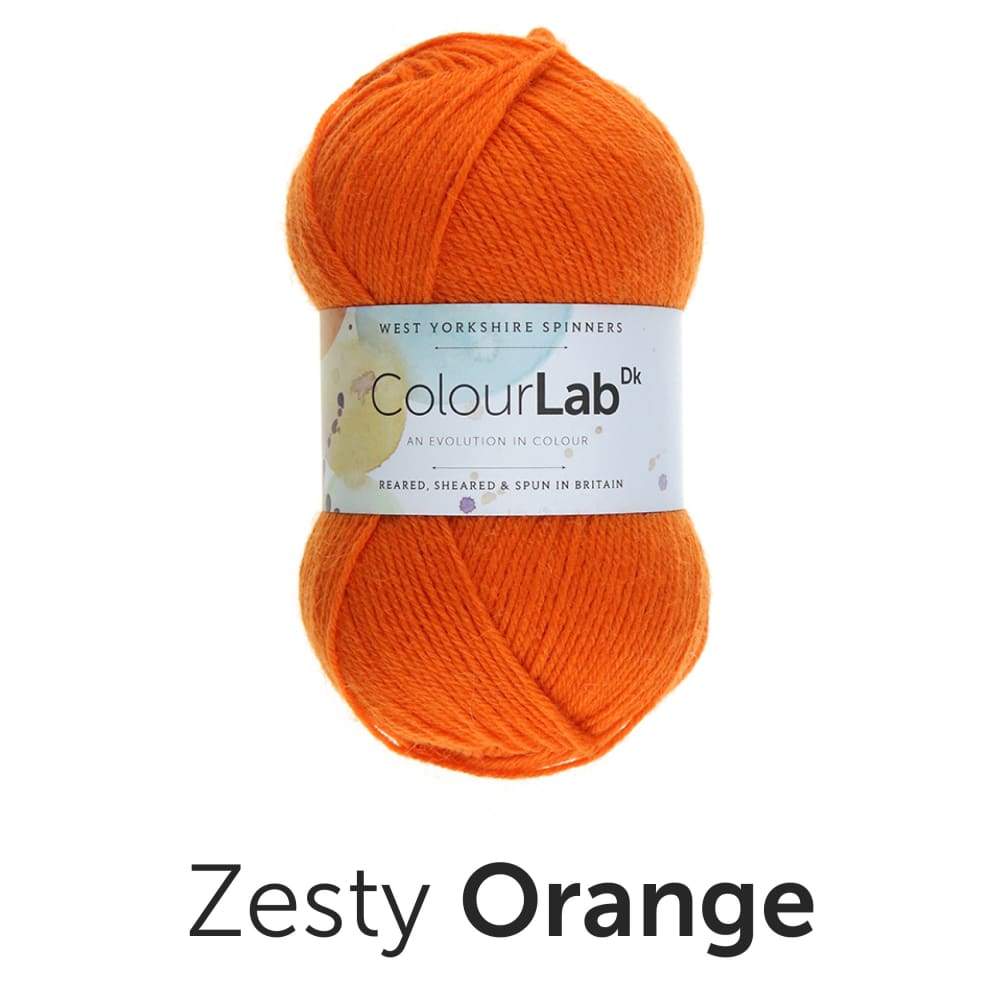 West Yorkshire Spinners Yarn Zesty Orange (476) West Yorkshire Spinners Colour Lab DK Knitting Yarn