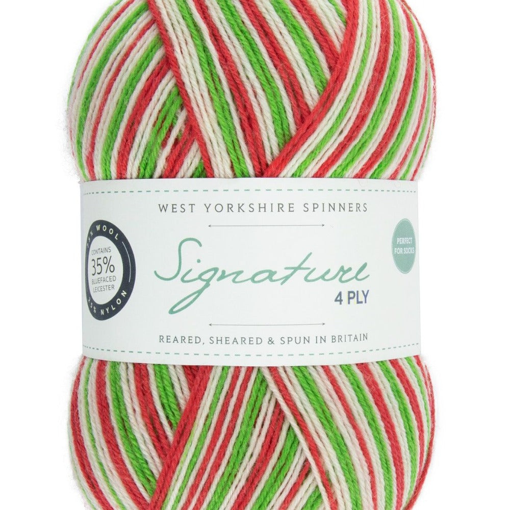 West Yorkshire Spinners Signature 4 Ply Candy Cane
