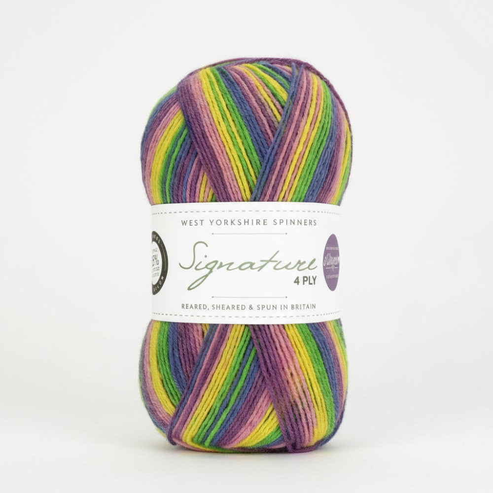 West Yorkshire Spinners Signature 4 Ply Wildflower - British Sock Yarn
