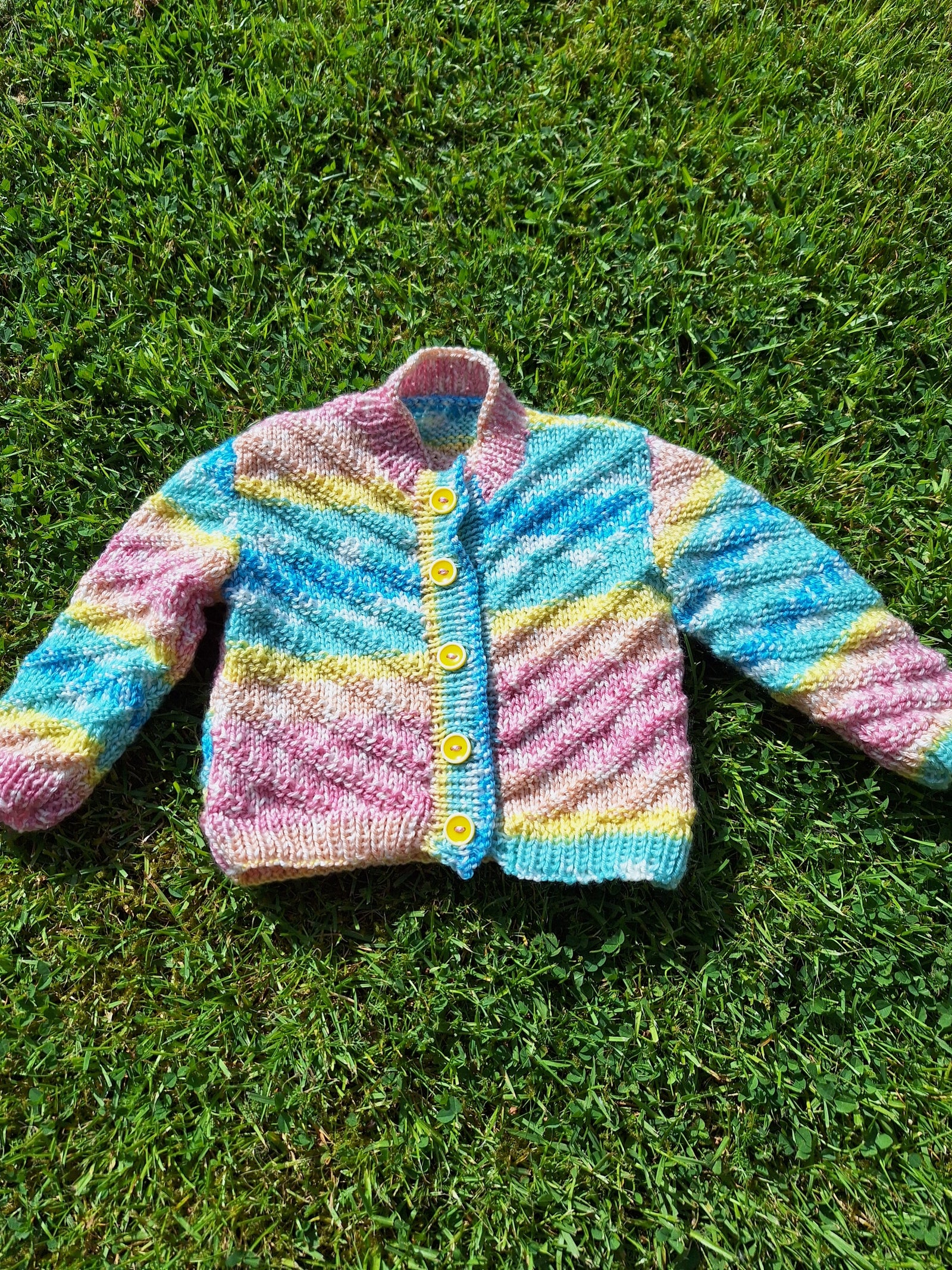 Cardigan Knitted in King Cole Fjord Baby DK Yarn
