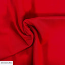 100% Organic Cotton Cherry Red Fabric
