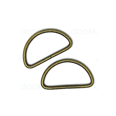 38 mm Metal D Rings Antique Brass for Bag Making